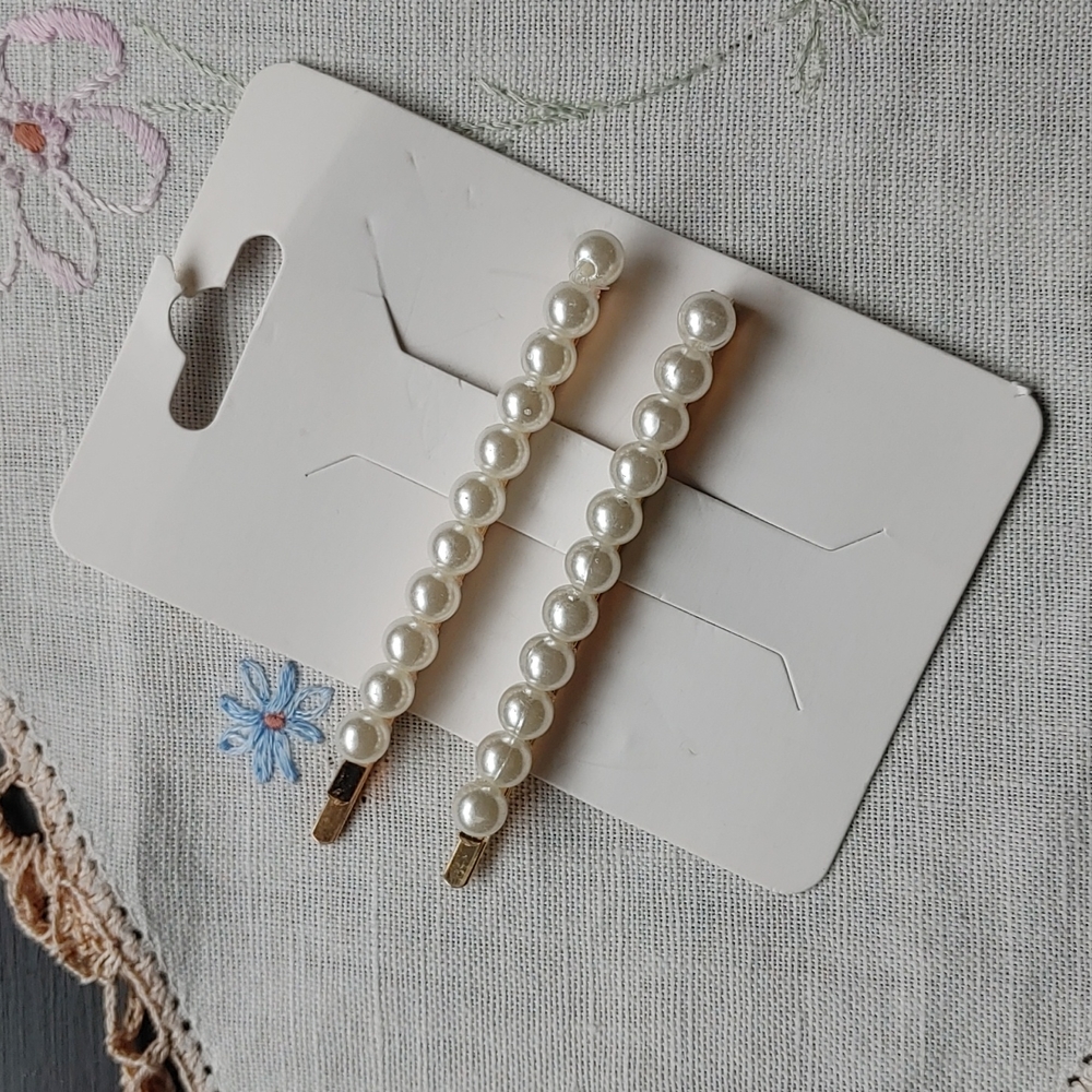 ♦️3 for $15 Pearl Bobby Pin Set